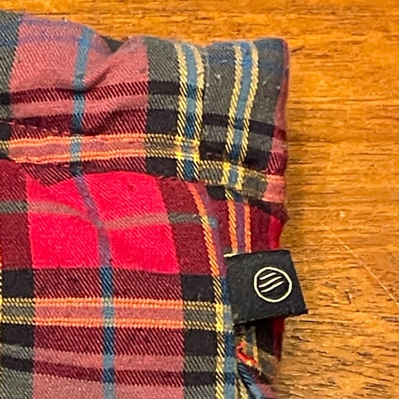 Large United By blue Reversible Jacket Red Plaid Tartan Solid Black - Picture 13 of 13